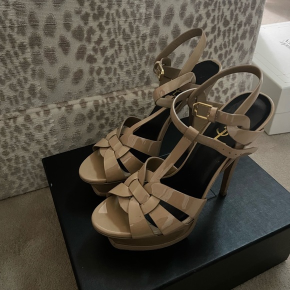 Saint Laurent Tribute Platform Sandals - Picture 4 of 12